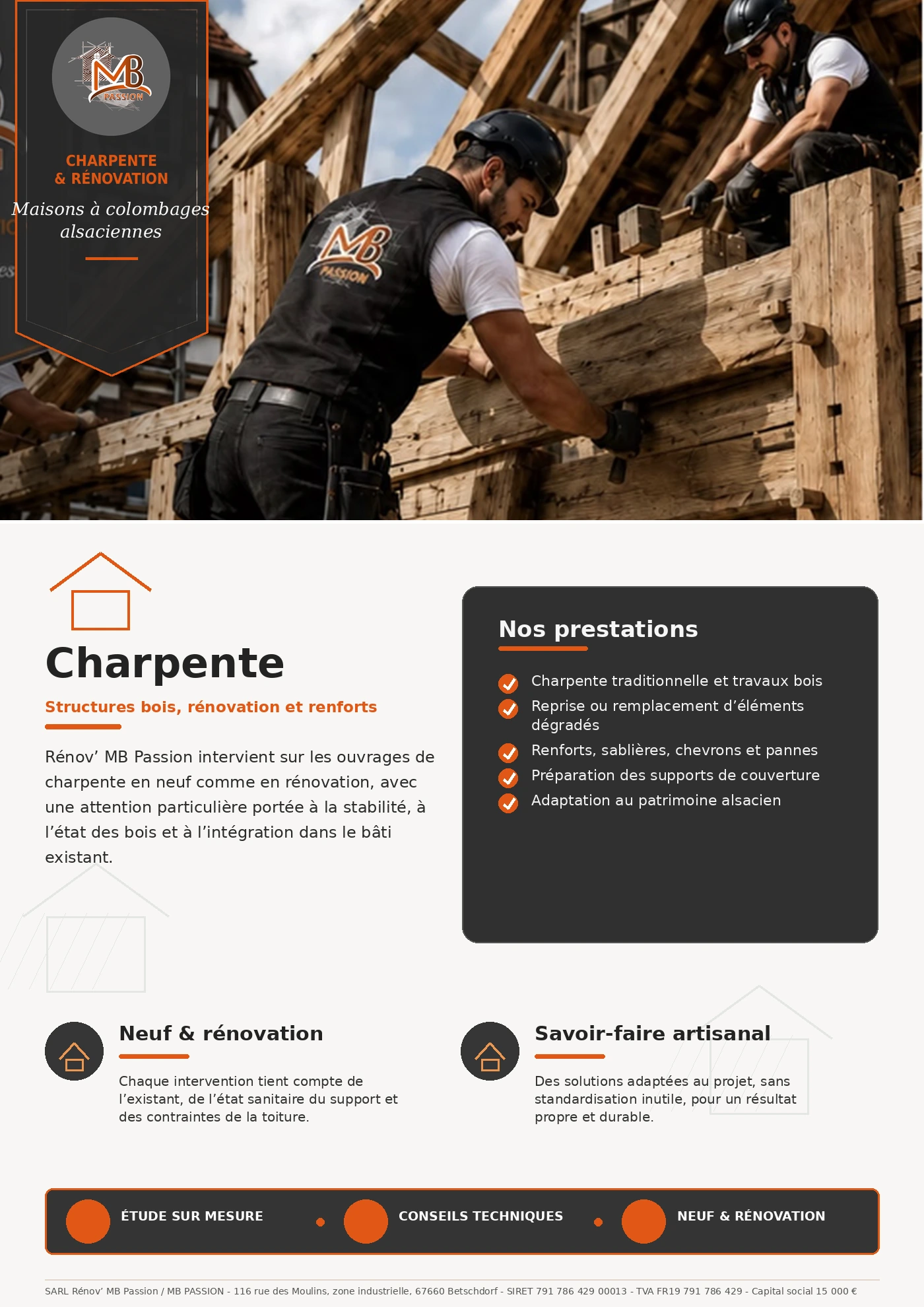 Charpente - fiche visuelle Rénov MB Passion
