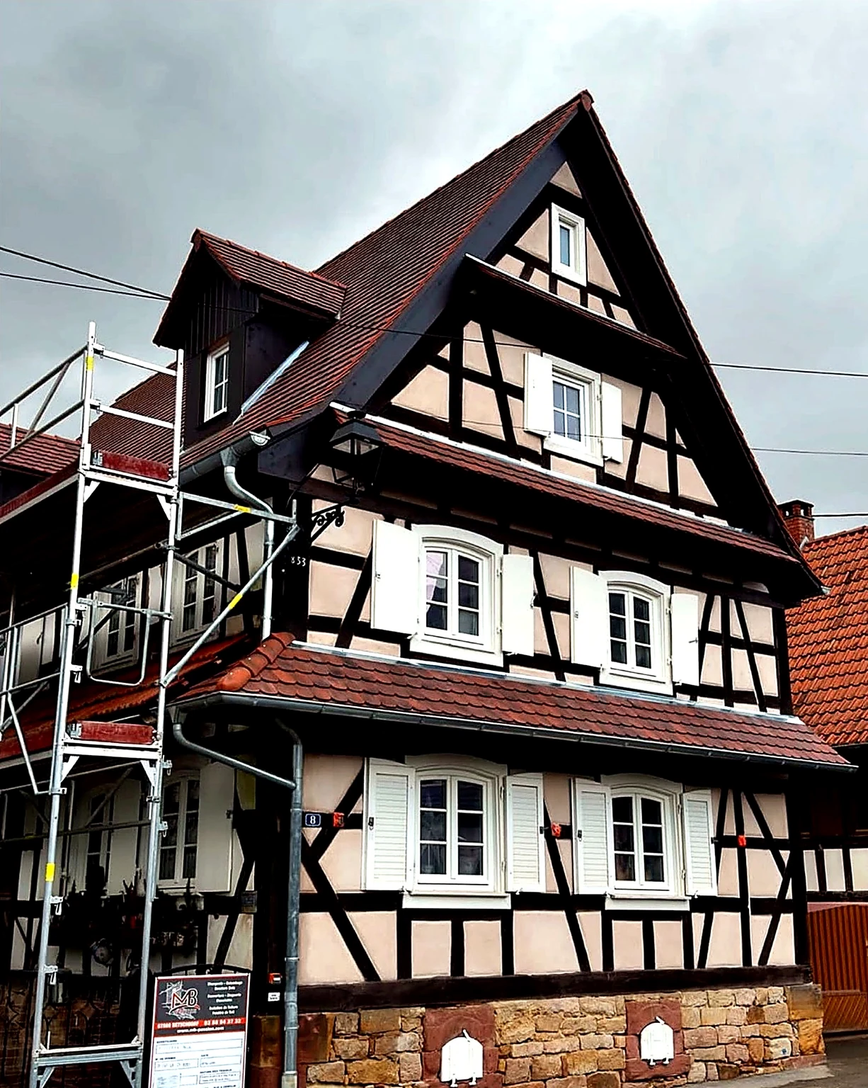 Rénovation complète d’une maison alsacienne à colombages